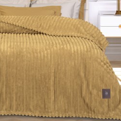 GREENWICH POLO CLUB ΚΟΥΒΕΡΤΑ FLEECE 160X220 ESSENTIAL 3488 OCHRE
