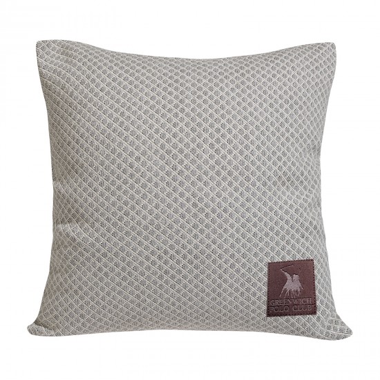 GREENWICH POLO CLUB ΔΙΑΚΟΣΜΗΤΙΚΟ ΜΑΞΙΛΑΡΙ 42X42 2790 ΓΚΡΙ