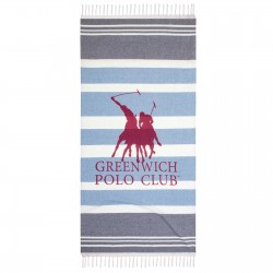 GREENWICH POLO CLUB ΠΕΤΣΕΤΑ-ΠΑΡΕΟ 80Χ170 3843 ΓΚΡΙ, ΡΟΖ