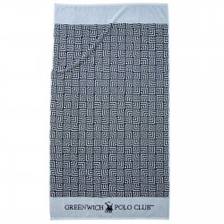 GREENWICH POLO CLUB ΠΕΤΣΕΤΑ ΘΑΛΑΣΣΗΣ 90Χ170 3731 ΓΚΡΙ, ΜΑΥΡΟ