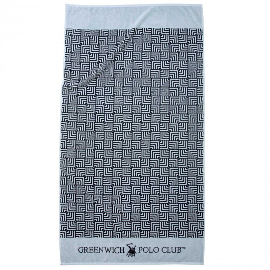 GREENWICH POLO CLUB ΠΕΤΣΕΤΑ ΘΑΛΑΣΣΗΣ 90Χ170 3731 ΓΚΡΙ, ΜΑΥΡΟ