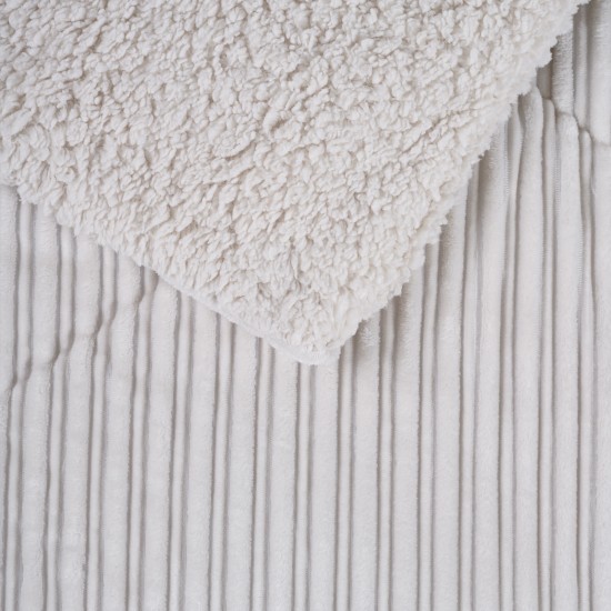 DAS HOME ΚΟΥΒΕΡΤΟΠΑΠΛΩΜΑ SHERPA ΜΟΝΟ 1178 DUSTY IVORY