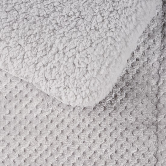 DAS HOME ΚΟΥΒΕΡΤΟΠΑΠΛΩΜΑ SHERPA ΥΠΕΡΔΙΠΛΟ 1182 ICE GREY