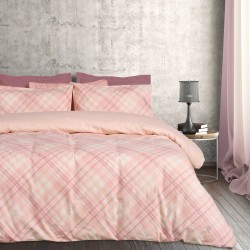 DAS HOME ΣΕΤ ΣΕΝΤΟΝΙΑ ΥΠΕΡΔΙΠΛΑ HAPPY FLANNEL 9638 ECRU, NUDE