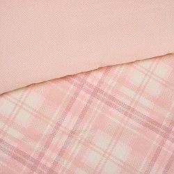 DAS HOME ΣΕΤ ΣΕΝΤΟΝΙΑ ΥΠΕΡΔΙΠΛΑ HAPPY FLANNEL 9638 ECRU, NUDE