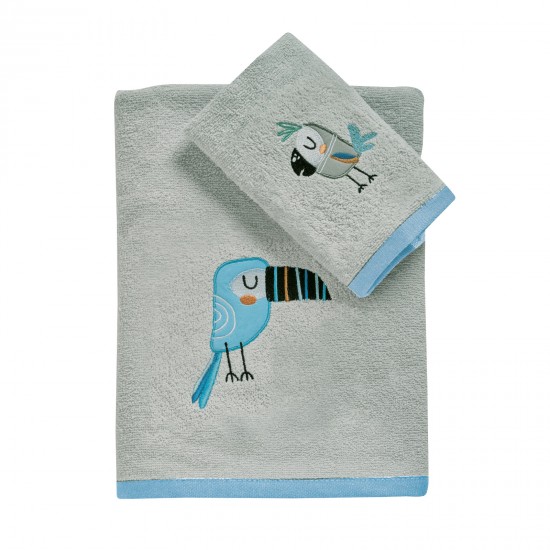 DAS BABY ΣΕΤ ΠΕΤΣΕΤΕΣ 2 ΤΕΜΑΧΙΩΝ ΚΕΝΤΗΤΕΣ FUN 4914 BLUE, GREY