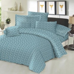 ΖΕΥΓΟΣ ΜΑΞΙΛΑΡΟΘΗΚΕΣ ΚΟΜΒΟΣ COTTON LINE PRINTED FERN PETROL 50X70