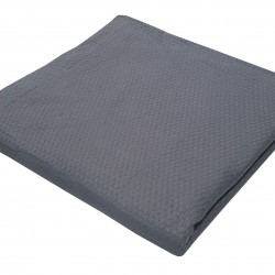 ΚΟΥΒΕΡΤΑ ΠΙΚΕ LE BLANC SANFORIZED COTTON 100% ΜΟΝΗ 170X260 GREY