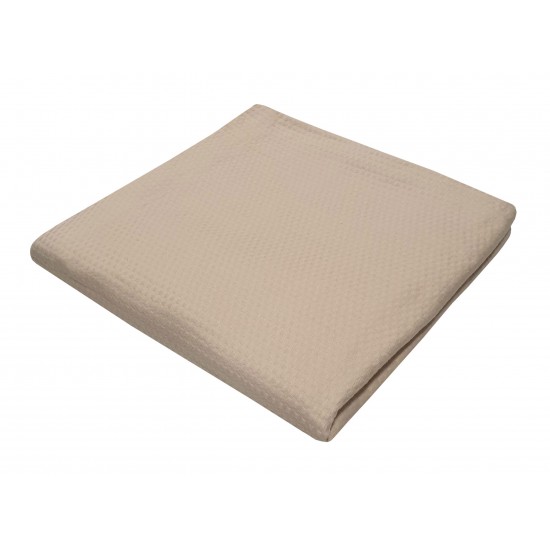 ΚΟΥΒΕΡΤΑ ΠΙΚΕ LE BLANC SANFORIZED COTTON 100% ΜΟΝΗ 170X260 BEIGE