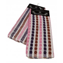 ΣΕΤ ΠΟΤΗΡΟΠΑΝΑ 2ΤΕΜ.ΚΟΜΒΟΣ ΠΕΤΣΕΤΕ LUXURY 100% COTTON 45X65 PINK
