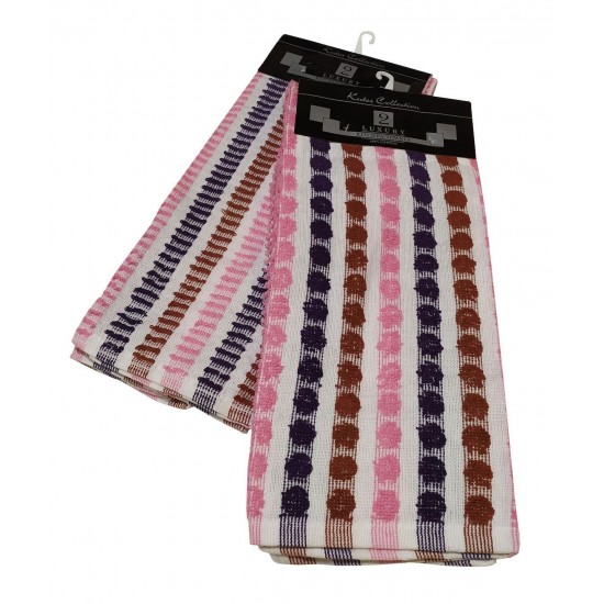ΣΕΤ ΠΟΤΗΡΟΠΑΝΑ 2ΤΕΜ.ΚΟΜΒΟΣ ΠΕΤΣΕΤΕ LUXURY 100% COTTON 45X65 PINK
