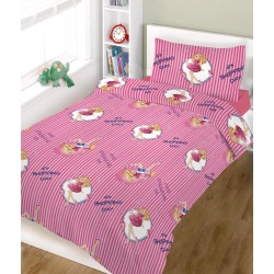 ΣΕΤ ΣΕΝΤΟΝΙΑ ΚΟΜΒΟΣ SHOPPING GIRL ΜΕ ΛΑΣΤΙΧΟ ΜΟΝΑ 160X240
