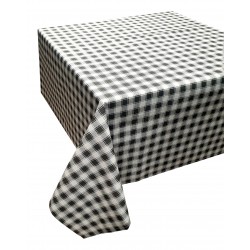 ΤΡΑΠΕΖΟΜΑΝΤΗΛΟ ΚΟΜΒΟΣ ΚΑΡΟ POLYCOTTON DESIGN-1 GREY 140X180