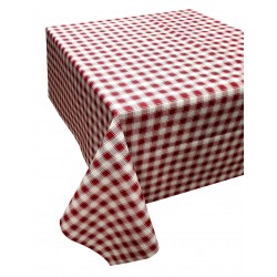 ΤΡΑΠΕΖΟΜΑΝΤΗΛΟ ΚΟΜΒΟΣ ΚΑΡΟ POLYCOTTON DESIGN-1 RED 140X180