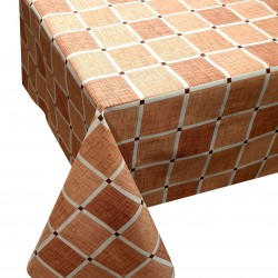 ΤΡΑΠΕΖΟΜΑΝΤΗΛΟ ΚΟΜΒΟΣ ΚΑΡΟ POLYCOTTON DESIGN-2 BEIGE 140X180