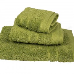 ΣΕΤ ΠΕΤΣΕΤΕΣ 3 ΤΜΧ LE BLANC ΠΕΝΝΙΕ 600ΓΡ/Μ2 OLIVE (40X60, 50X95, 80X145)