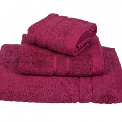 ΣΕΤ ΠΕΤΣΕΤΕΣ 3 ΤΜΧ LE BLANC ΠΕΝΝΙΕ 600ΓΡ/Μ2 CRIMSON (40X60, 50X95, 80X145)