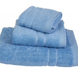 ΣΕΤ ΠΕΤΣΕΤΕΣ 3 ΤΜΧ LE BLANC ΠΕΝΝΙΕ 600ΓΡ/Μ2 LIGHT BLUE (40X60, 50X95, 80X145)