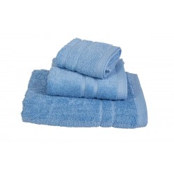 ΣΕΤ ΠΕΤΣΕΤΕΣ 3 ΤΜΧ LE BLANC ΠΕΝΝΙΕ 600ΓΡ/Μ2 LIGHT BLUE (40X60, 50X95, 80X145)