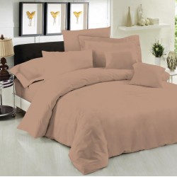 ΣΕΝΤΟΝΙ ΜΕΜΟΝΟΜΕΝΟ LEBLANC ΜΟΝΟΧΡΩΜΟ POLYCOTTON 50/50 TC144 LIGHT BROWN ΜΟΝΟ ΜΕ ΛΑΣΤΙΧΟ 100X200+35