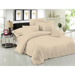 ΣΕΝΤΟΝΙ ΜΕΜΟΝΟΜΕΝΟ LEBLANC ΜΟΝΟΧΡΩΜΟ POLYCOTTON 50/50 TC144 SAND ΜΟΝΟ ΜΕ ΛΑΣΤΙΧΟ 100X200+35