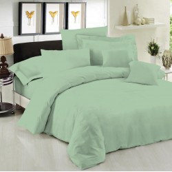 ΣΕΝΤΟΝΙ ΜΕΜΟΝΟΜΕΝΟ LEBLANC ΜΟΝΟΧΡΩΜΟ POLYCOTTON 50/50 TC144 GREEN ΜΟΝΟ ΜΕ ΛΑΣΤΙΧΟ 100X200+35