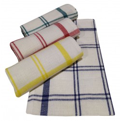 ΣΕΤ ΠΟΤΗΡΟΠΑΝΑ 4ΤΕΜ.ΚΟΜΒΟΣ ΠΙΚΕ 100% COTTON 45X65 SQUARES                     ΔΙΑΦΟΡΑ ΧΡΩΜΑΤΑ
