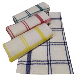 ΣΕΤ ΠΟΤΗΡΟΠΑΝΑ 4ΤΕΜ.ΚΟΜΒΟΣ ΠΙΚΕ 100% COTTON 45X65 SQUARES                     ΔΙΑΦΟΡΑ ΧΡΩΜΑΤΑ