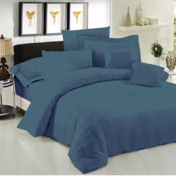 ΣΕΝΤΟΝΙ ΜΕΜΟΝΟΜΕΝΟ LEBLANC ΜΟΝΟΧΡΩΜΟ POLYCOTTON 50/50 TC144 DUSTY BLUE ΜΟΝΟ 170X270