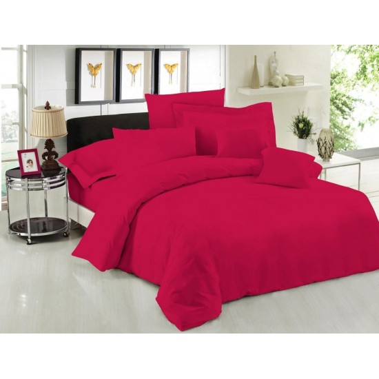 ΣΕΝΤΟΝΙ ΜΕΜΟΝΟΜΕΝΟ LEBLANC ΜΟΝΟΧΡΩΜΟ POLYCOTTON 50/50 TC144 CHERRY ΜΟΝΟ 170X270