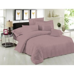 ΣΕΝΤΟΝΙ ΜΕΜΟΝΟΜΕΝΟ LEBLANC ΜΟΝΟΧΡΩΜΟ POLYCOTTON 50/50 TC144 WOOD ROSE ΥΠΕΡΔΙΠΛΟ 245X270