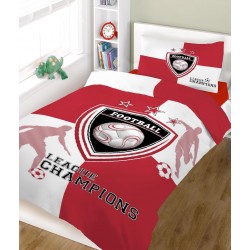 ΣΕΤ ΣΕΝΤΟΝΙΑ ΚΟΜΒΟΣ CHAMPIONS RED WHITE ΜΟΝΑ 160X240