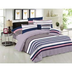 ΣΕΤ ΣΕΝΤΟΝΙΑ LE BLANC PREMIUM COTTON 100% NEVADA MAUVE ΜΟΝΑ 170X270