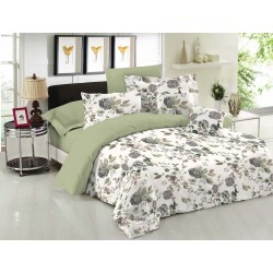 ΣΕΤ ΣΕΝΤΟΝΙΑ LE BLANC PREMIUM COTTON 100% ROSE OLIVE ΥΠΕΡΔΙΠΛΑ 240X270