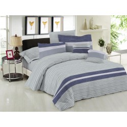 ΣΕΤ ΣΕΝΤΟΝΙΑ LE BLANC PREMIUM COTTON 100% BROOKLYN ICE ΥΠΕΡΔΙΠΛΑ ΜΕ ΛΑΣΤΙΧΟ 160X200+33