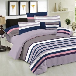 ΣΕΤ ΣΕΝΤΟΝΙΑ LE BLANC PREMIUM COTTON 100% NEVADA MAUVE ΥΠΕΡΔΙΠΛΑ ΜΕ ΛΑΣΤΙΧΟ 160X200+33