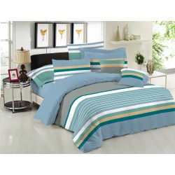 ΣΕΤ ΣΕΝΤΟΝΙΑ LE BLANC PREMIUM COTTON 100% NEVADA BLUE ΥΠΕΡΔΙΠΛΑ 240X270