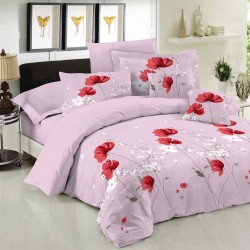 ΣΕΤ ΚΟΥΒΕΡΛΙ LE BLANC PREMIUM COTTON 100% ANEMONE PINK ΥΠΕΡΔΙΠΛΟ 220X240