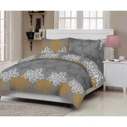 ΣΕΤ ΚΟΥΒΕΡΛΙ LE BLANC PREMIUM BUTTERFLY GREY ΥΠΕΡΔΙΠΛΟ 220X240