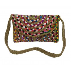 ΤΣΑΝΤΑ ΘΑΛΑΣΣΗΣ ΚΟΜΒΟΣ 50% ΓΙΟΥΤΑ - 50% ΒΑΜΒΑΚΙ MULTICOLOR 25X35 - DESIGN 3