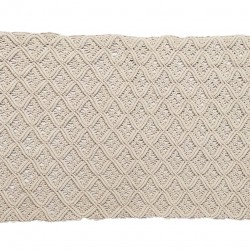 ΧΑΛΙ MACRAME ΚΟΜΒΟΣ 100% COTTON NATURAL 60X140