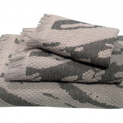 ΠΕΤΣΕΤΑ LE BLANC ΠΕΝΝΙΕ ΖΑΚΑΡ 525GR/M2 NAXOS GREY ΣΩΜΑΤΟΣ 70X140