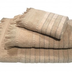 ΠΕΤΣΕΤΑ LE BLANC ΠΕΝΝΙΕ ΖΑΚΑΡ 550GR/M2 PAROS BEIGE ΧΕΙΡΟΣ 30X50