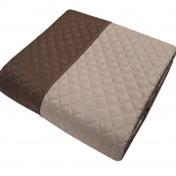 ΚΟΥΒΕΡΛΙ LE BLANC MICROFIBER ULTRASONIC 90GR/M2 NEW ΜΕ ΡΕΛΙ ΚΑΦΕ - ΜΟΚΑ ΣΟΥΠΕΡ ΥΠΕΡΔΙΠΛΟ 240Χ260