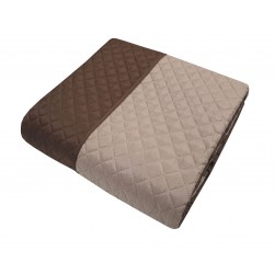 ΚΟΥΒΕΡΛΙ LE BLANC MICROFIBER ULTRASONIC 90GR/M2 NEW ΜΕ ΡΕΛΙ ΚΑΦΕ - ΜΟΚΑ ΣΟΥΠΕΡ ΥΠΕΡΔΙΠΛΟ 240Χ260