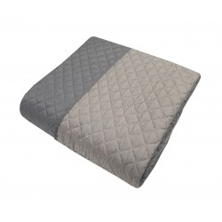 ΚΟΥΒΕΡΛΙ LE BLANC MICROFIBER ULTRASONIC 90GR/M2 NEW ΜΕ ΡΕΛΙ ΓΚΡΙ - ΑΝΟΙΧΤΟ ΓΚΡΙ ΣΟΥΠΕΡ ΥΠΕΡΔΙΠΛΟ 240Χ260
