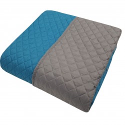 ΚΟΥΒΕΡΛΙ LE BLANC MICROFIBER ULTRASONIC 90GR/M2 NEW ΜΕ ΡΕΛΙ ΓΚΡΙ - ΠΕΤΡΟΛ ΣΟΥΠΕΡ ΥΠΕΡΔΙΠΛΟ 240Χ260