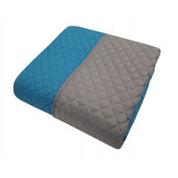 ΚΟΥΒΕΡΛΙ LE BLANC MICROFIBER ULTRASONIC 90GR/M2 NEW ΜΕ ΡΕΛΙ ΓΚΡΙ - ΠΕΤΡΟΛ ΣΟΥΠΕΡ ΥΠΕΡΔΙΠΛΟ 240Χ260