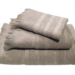 ΠΕΤΣΕΤΑ LE BLANC ΠΕΝΝΙΕ ΖΑΚΑΡ 550GR/M2 PAROS GREY ΣΩΜΑΤΟΣ 70X140