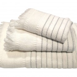 ΠΕΤΣΕΤΑ LE BLANC ΠΕΝΝΙΕ ΖΑΚΑΡ 550GR/M2 PAROS WHITE ΣΩΜΑΤΟΣ 70X140